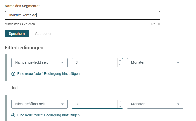 Mailjet Segmentierung